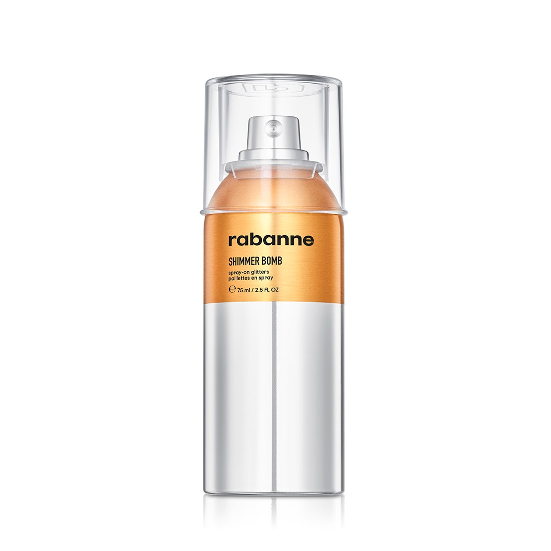 Rabanne Beauty apporte un esprit pop-futuriste au maquillage Rabanne Beauty Shimmer Bomb en bronze doré