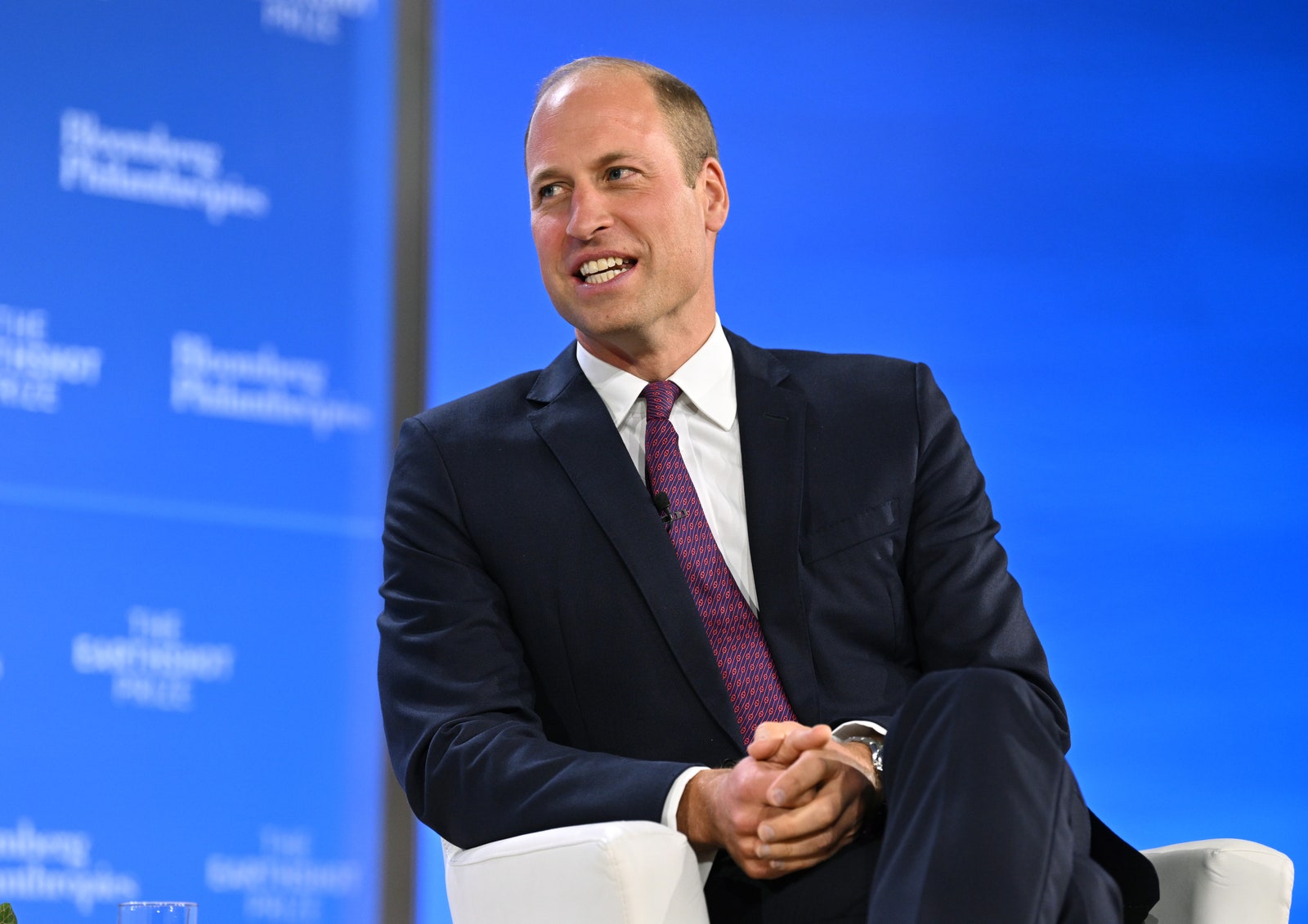 Le prince William s'exprime sur scène lors du sommet de l'innovation Earthshot Prize en partenariat avec Bloomberg Philanthropies...