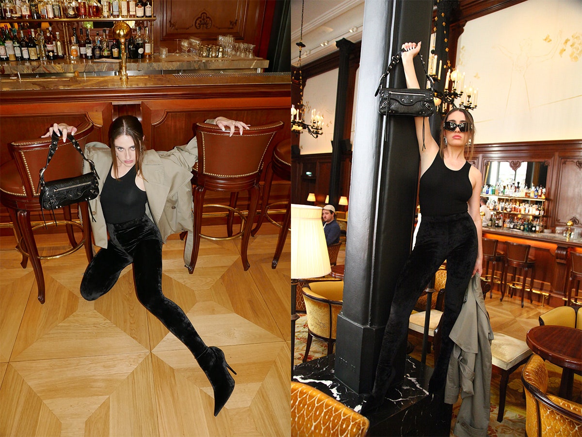 Rachel Sennott à propos du Subversive Power Dressing et de la gamme créative de Balenciaga L'acteur et comédien s'installe au bar de l'hôtel.