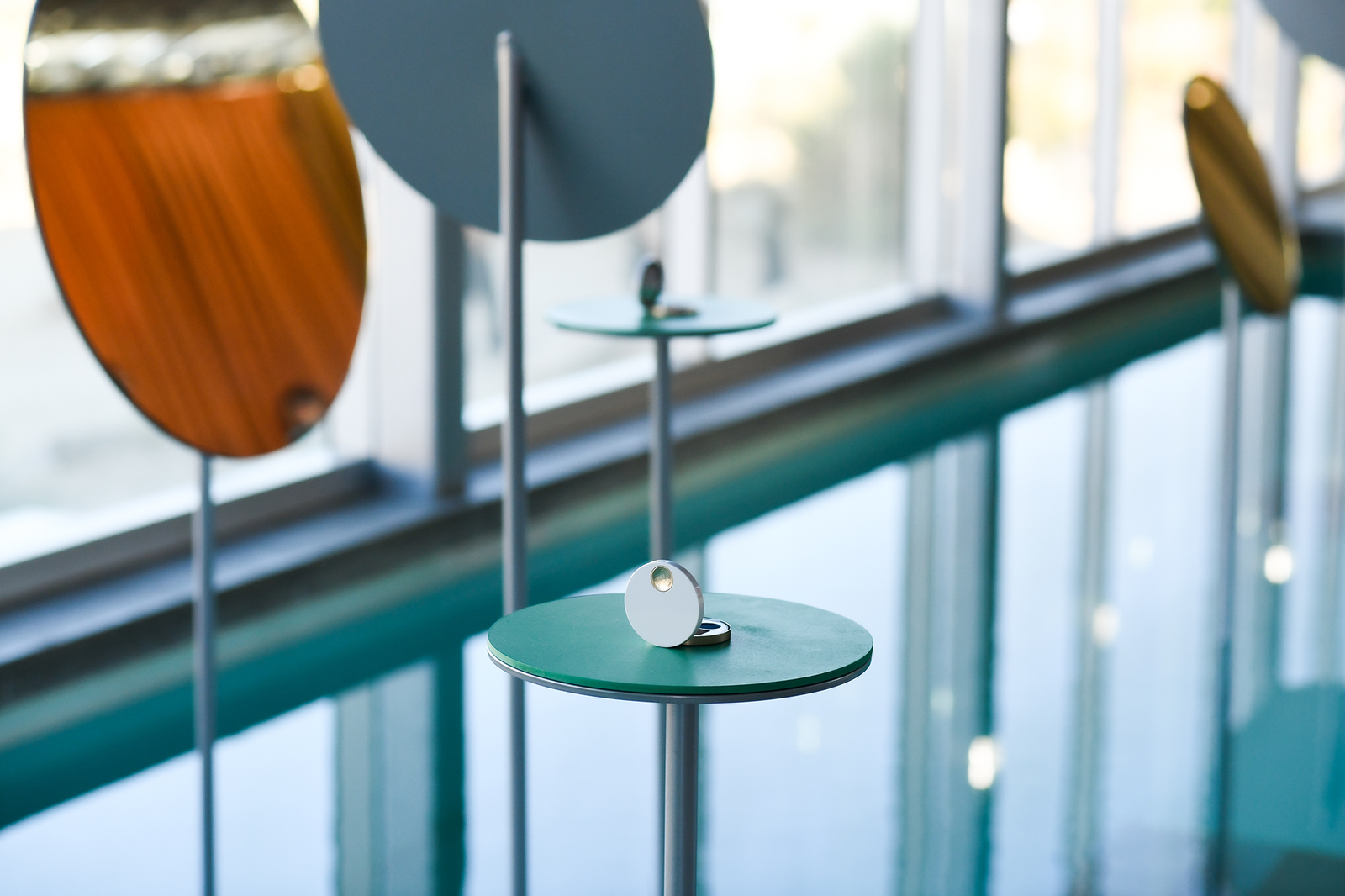 Une installation Narcissan dans la piscine intérieure de la propriété.