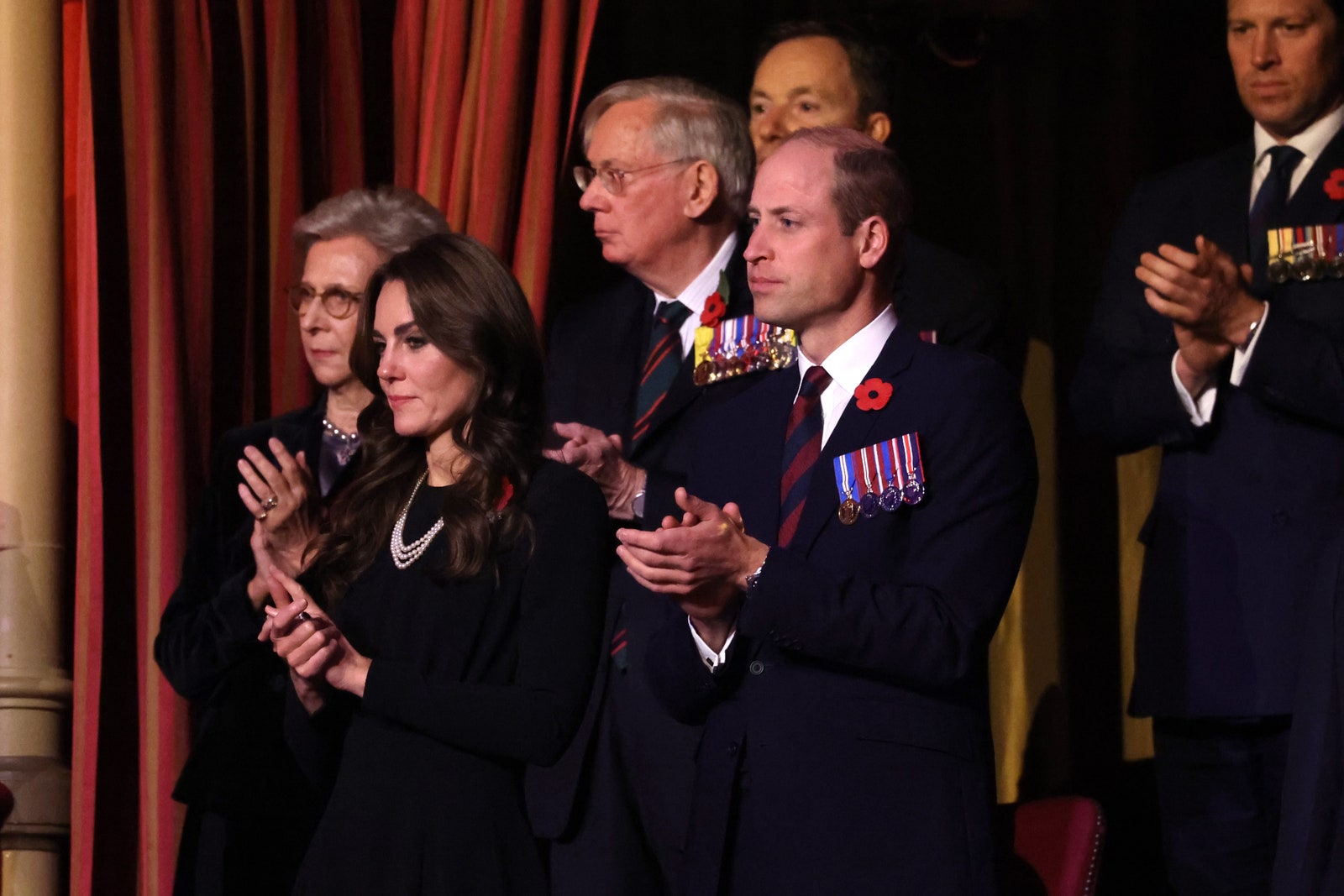 Catherine, princesse de Galles, et le prince William, duc de Cambridge, assistent au festival du souvenir de la Royal British Legion...