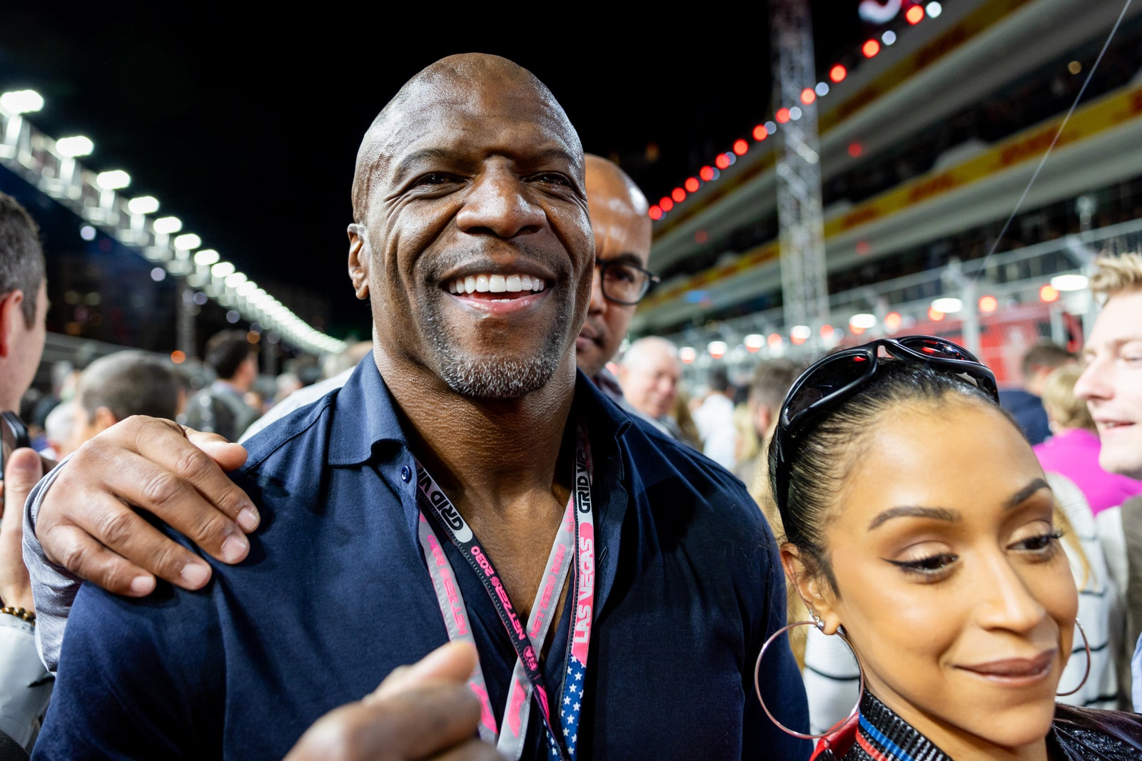 Terry Crews parcourt la grille avant le Grand Prix de F1 de Las Vegas le samedi 18 2023 novembre sur le circuit urbain de Las Vegas.