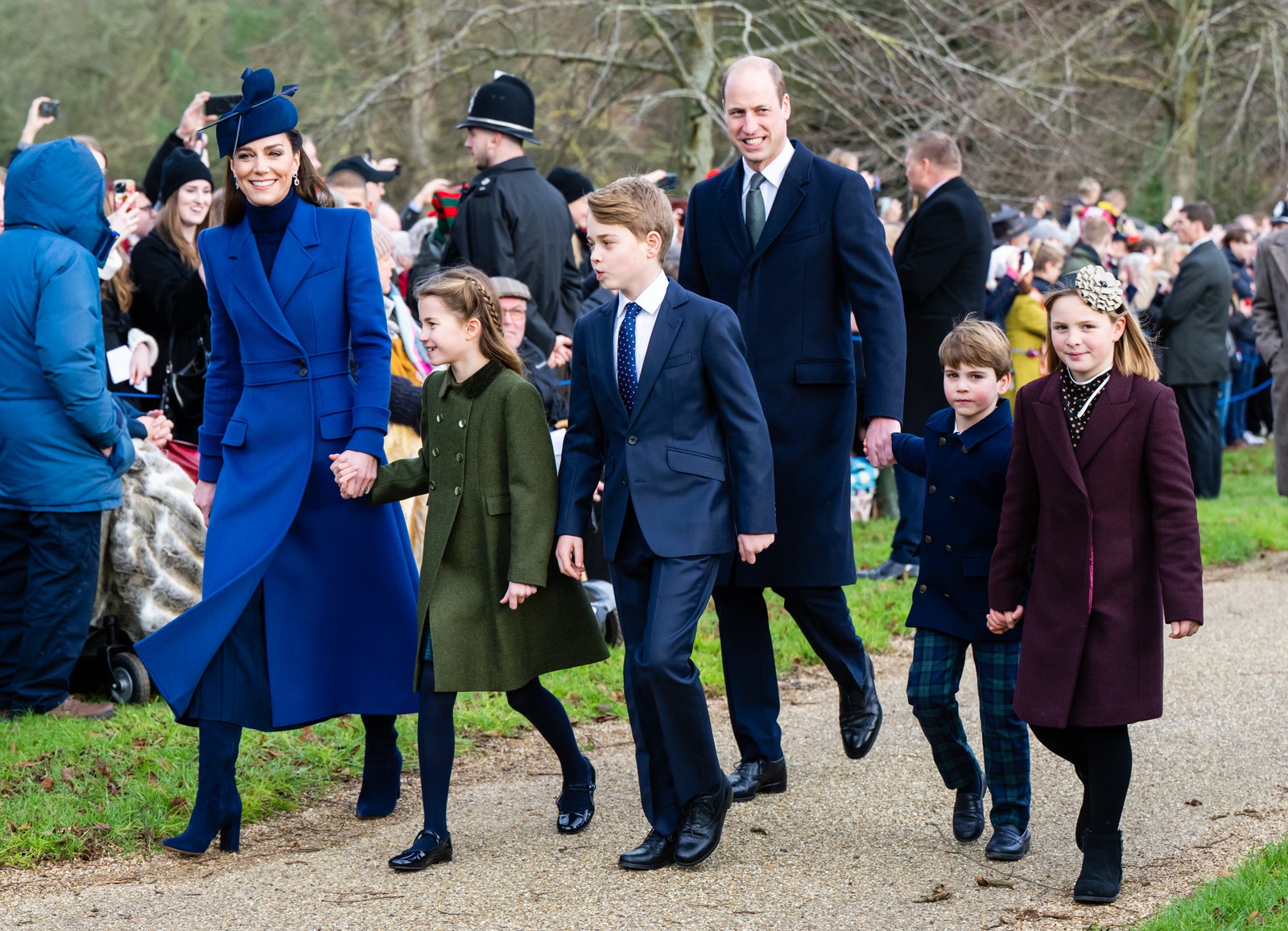Catherine Princesse de Galles Princesse Charlotte de Galles Prince George de Galles Prince William Prince de Galles Prince...