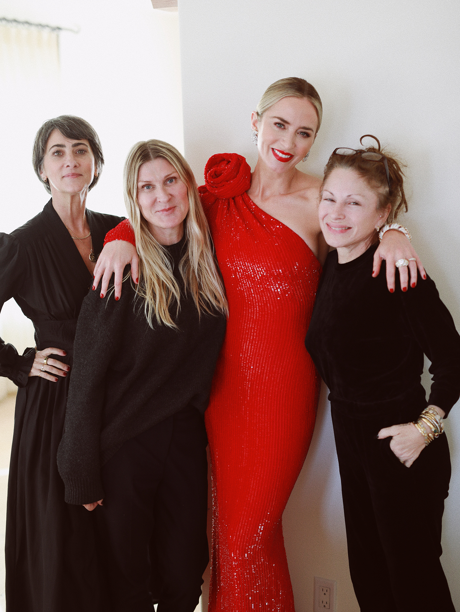 Blunt avec son équipe de longue date de gauche Streicher Reeves et Paster.