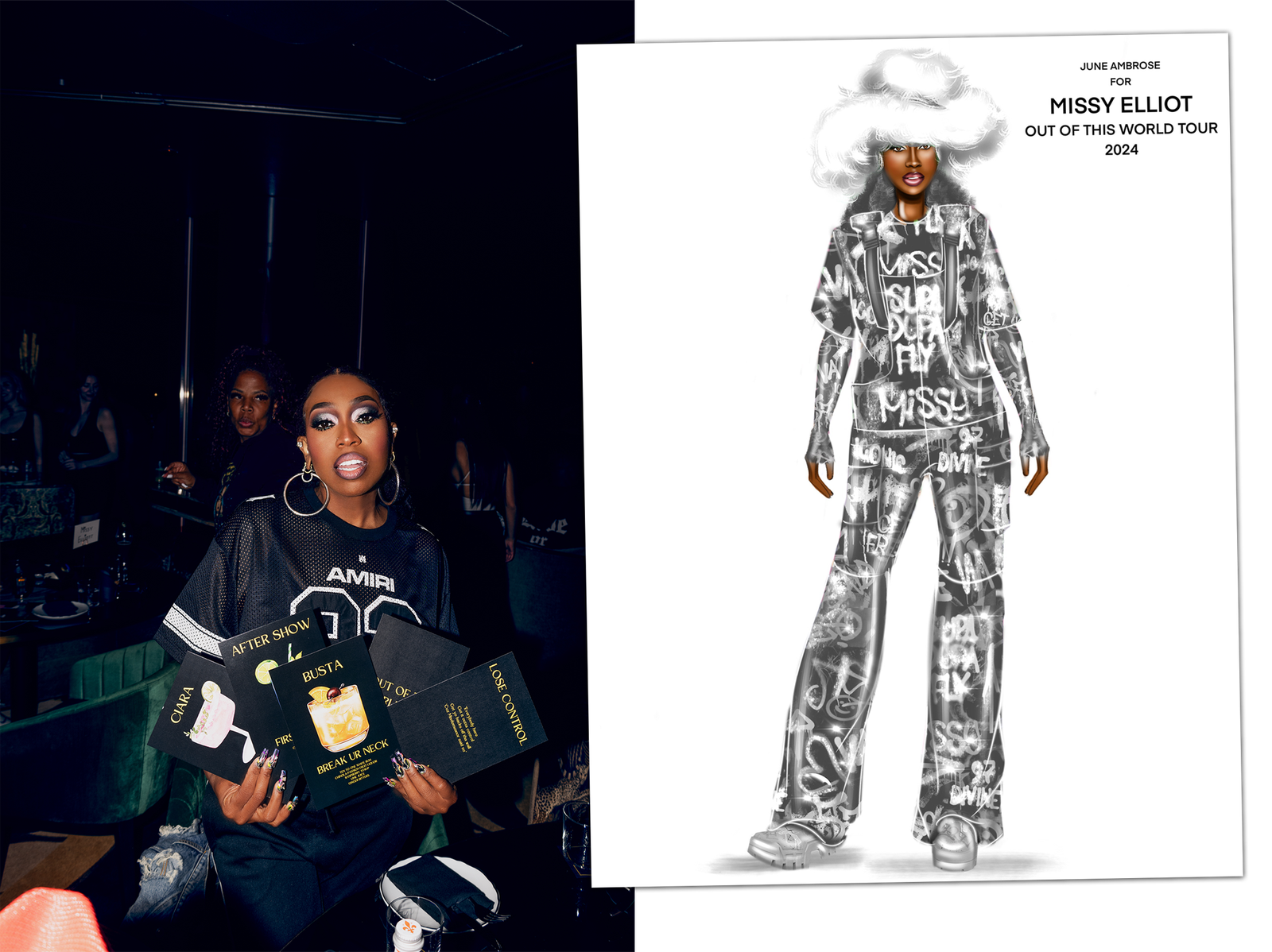 L'image peut contenir Missy Elliott Adulte Personne Vêtements Pantalons Personnes Mode Visage et tête