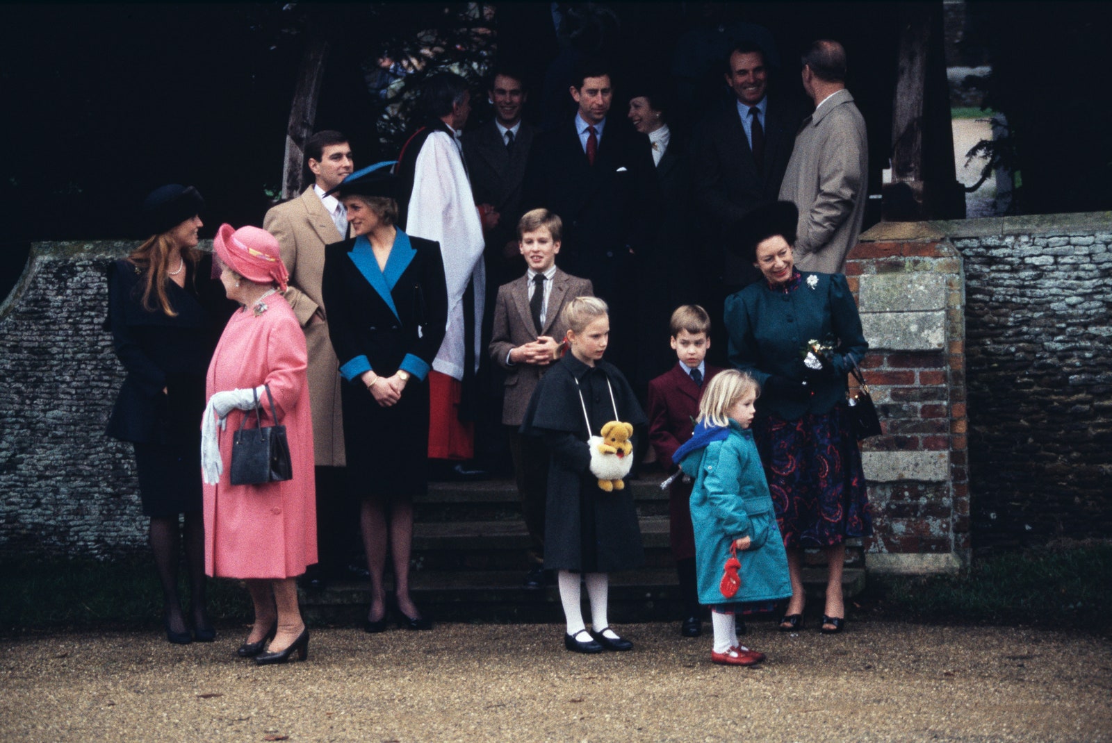 L'image peut contenir Mark Phillips, la princesse Margaret, comtesse de Snowdon et le prince Andrew, duc d'York.