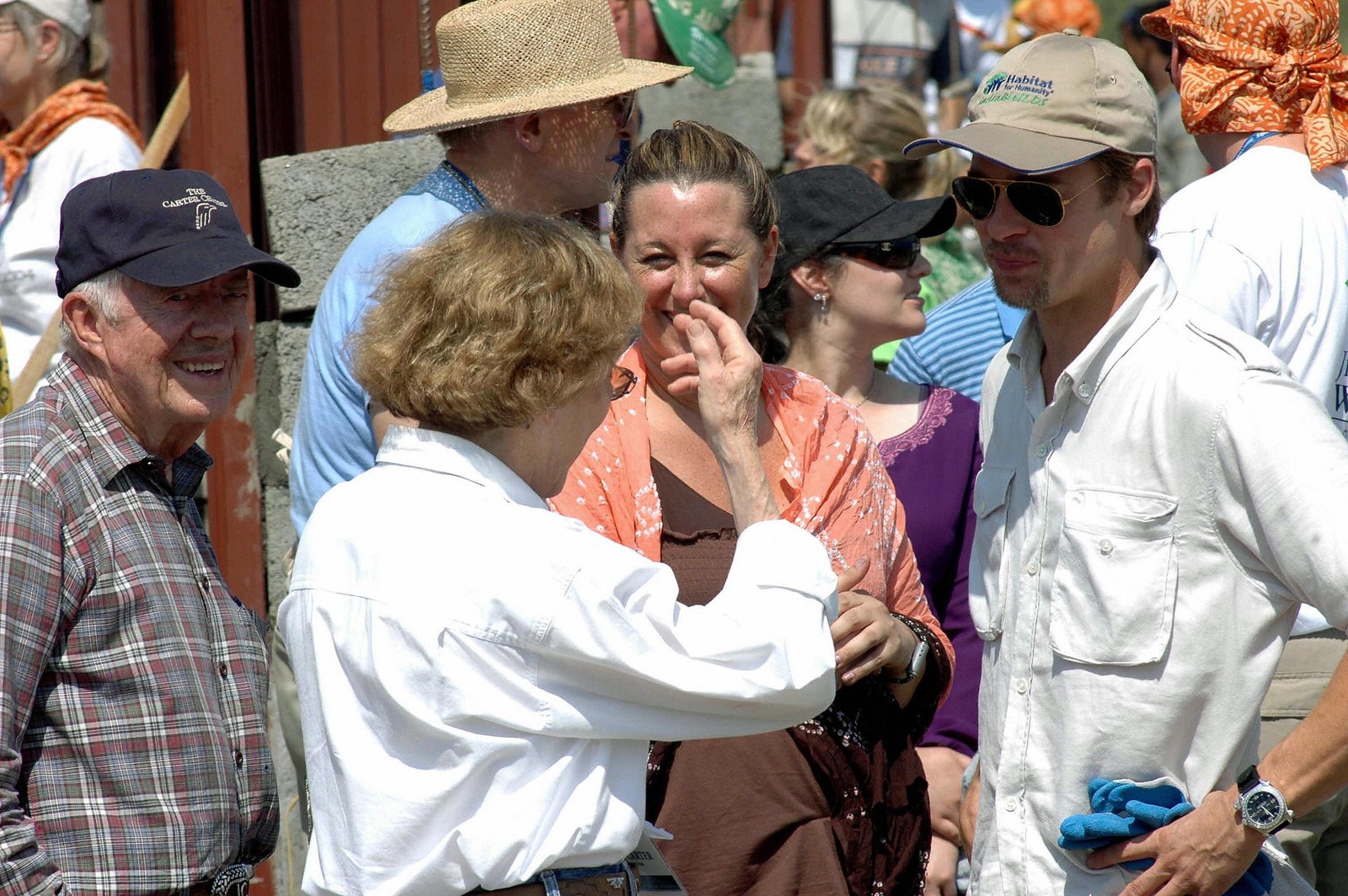 Jimmy Carter, notre président de la culture pop L'image peut contenir Brad Pitt Jimmy Carter Vêtements Chapeau Montre-bracelet Casquette de baseball Casquette Tête Personne et accessoires