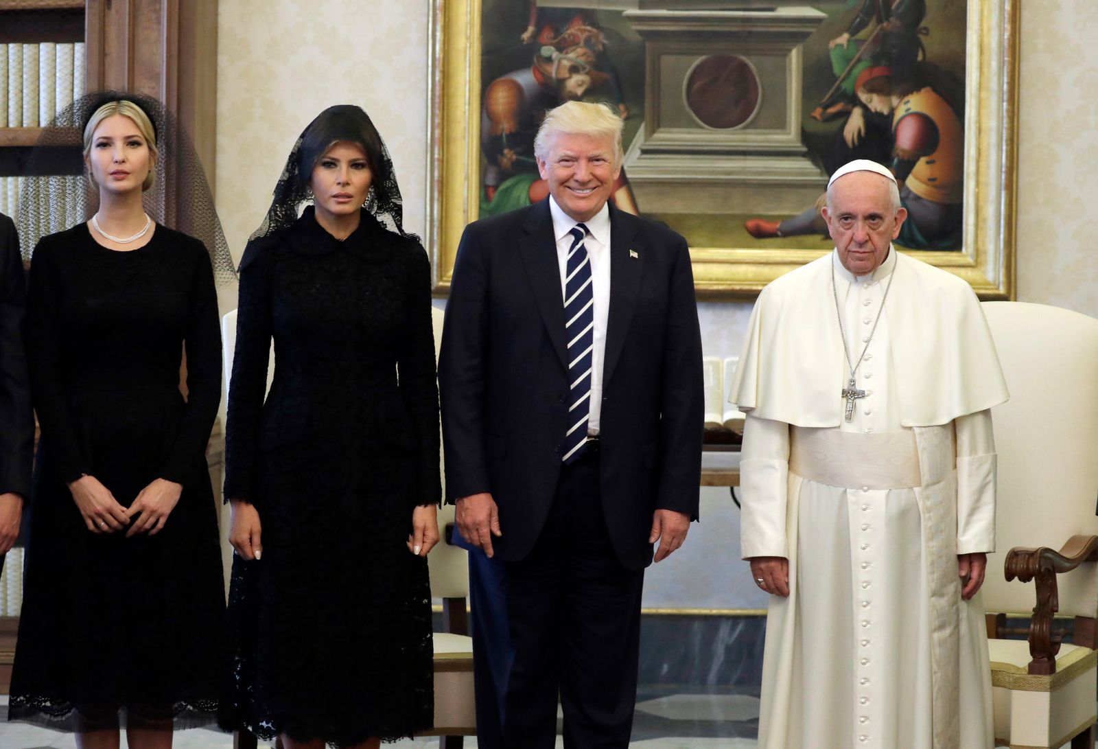 Ivanka Trump Melania Trump Donald Trump Pope François