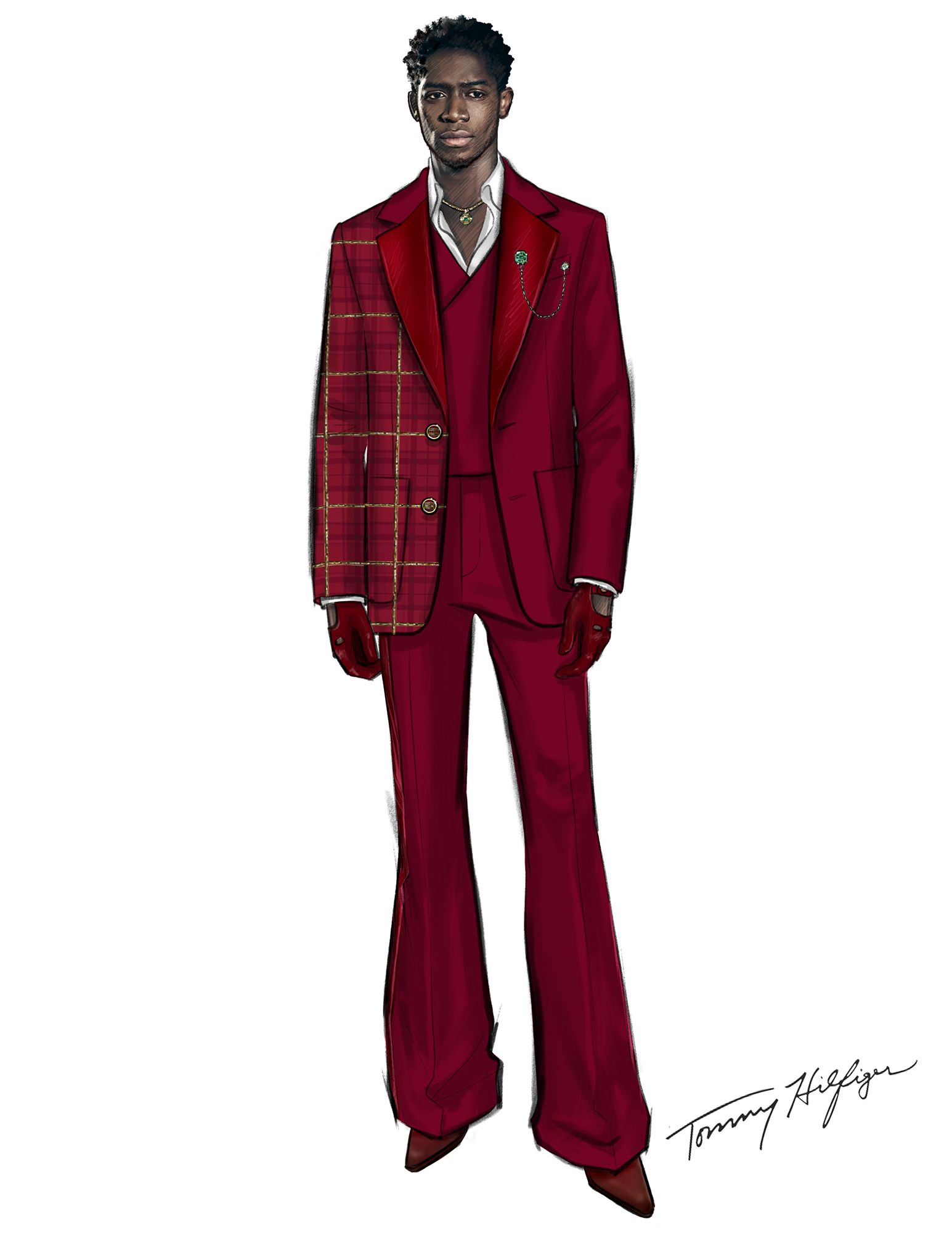 L'image peut contenir damson idris vêtements d'usure formelle costume de smoking manteau adulte personne et veste