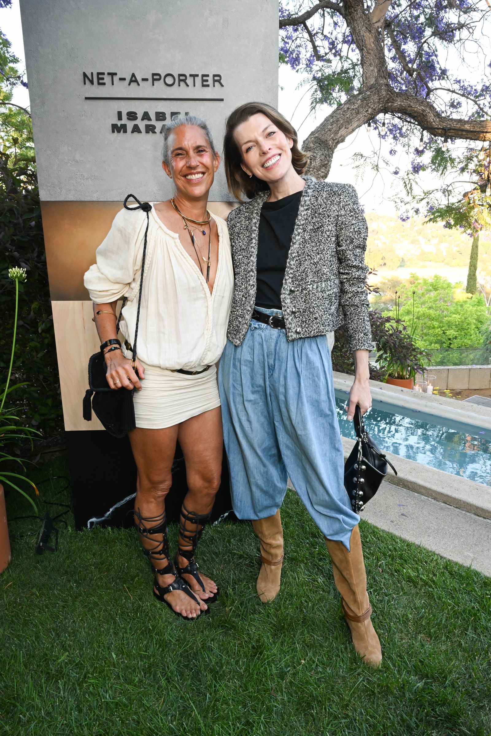 Isabel Marant et Milla Jovovich au Dîner Isabel Marant et Netaporter Organis à l'Oliver House le 29 Mai 2025 à los ...