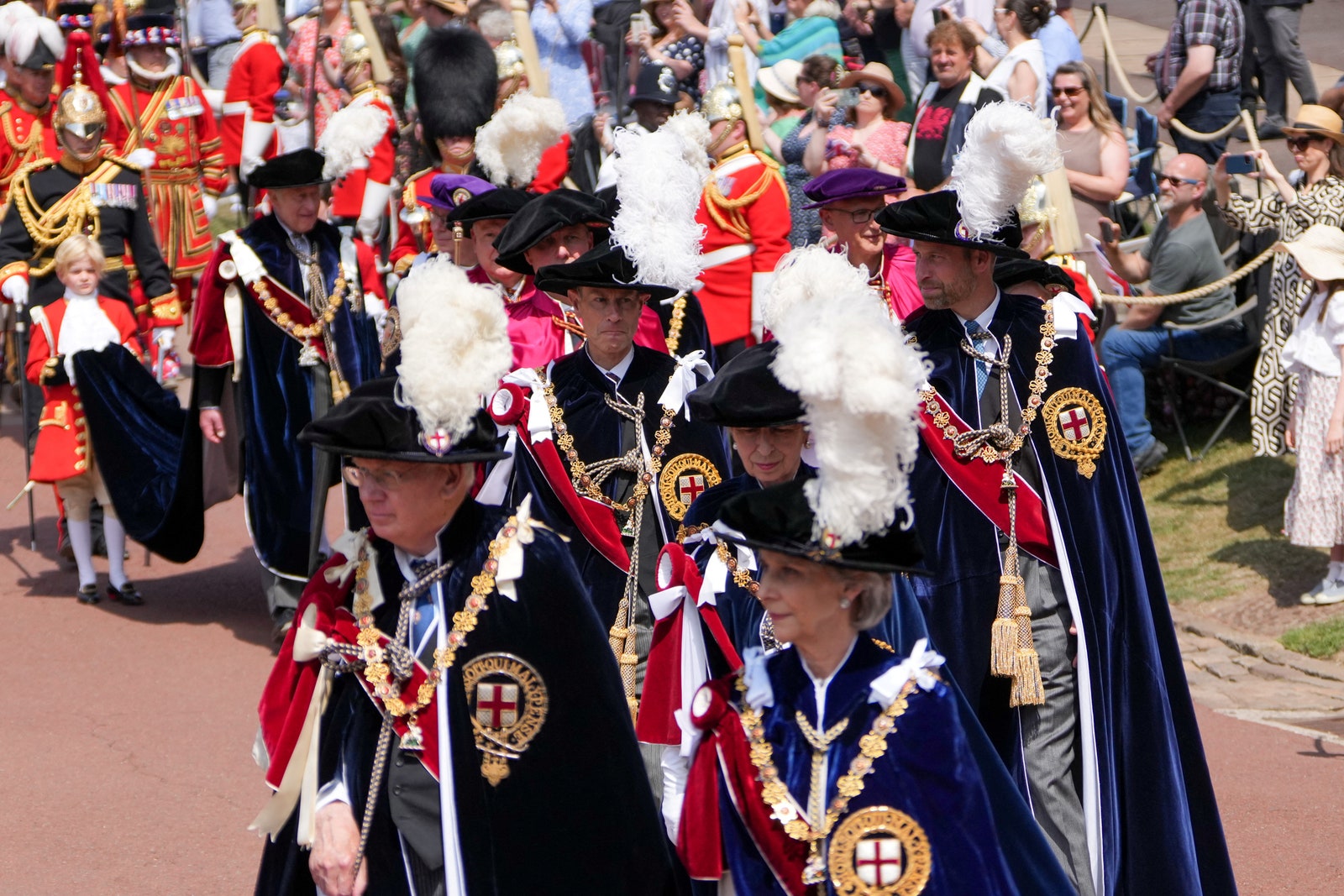 L'image peut contenir le prince Richard Duke de Gloucester Anne Princess Royal et le prince William Duke de Cambridge