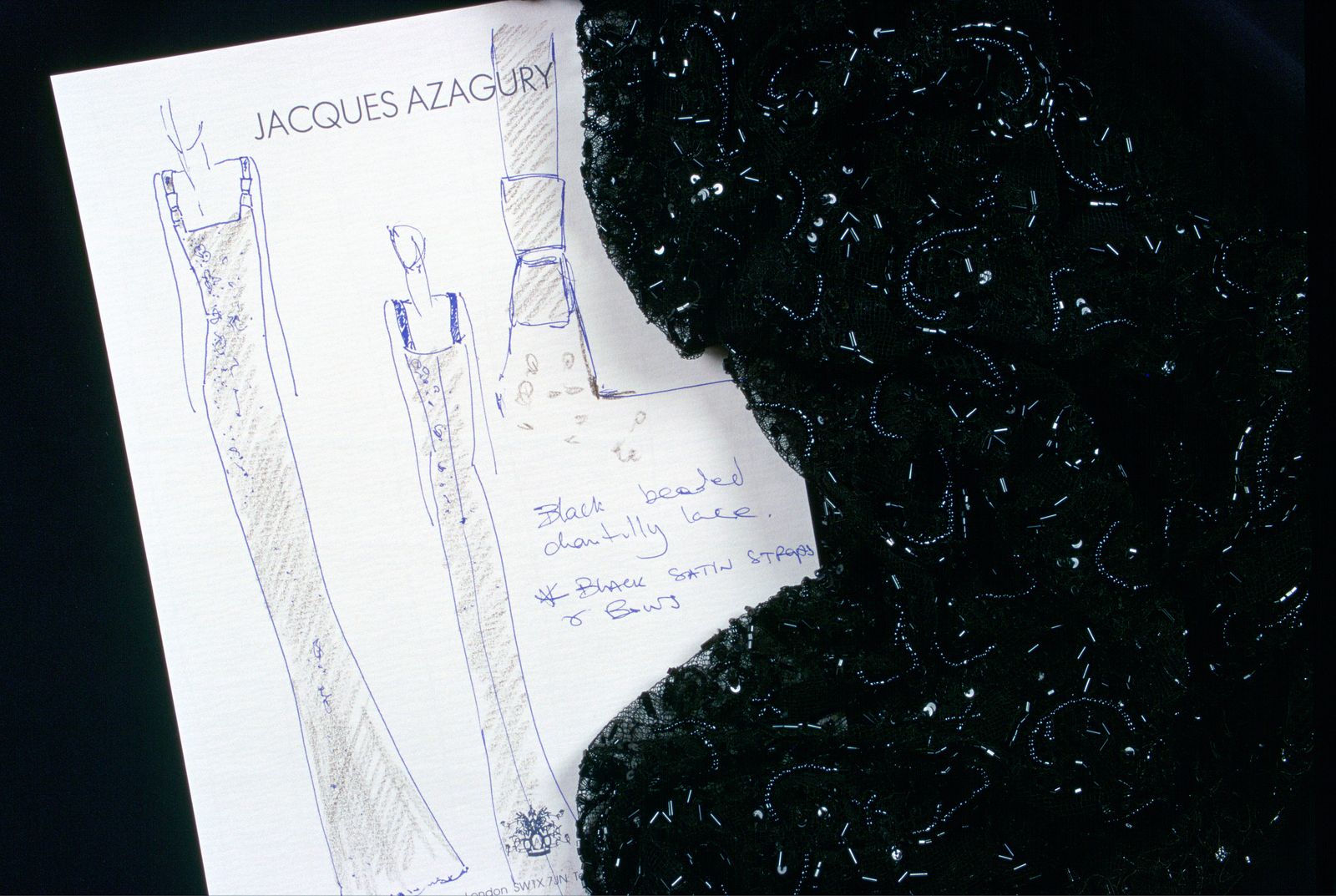 Un croquis d'Azagury pour Diana