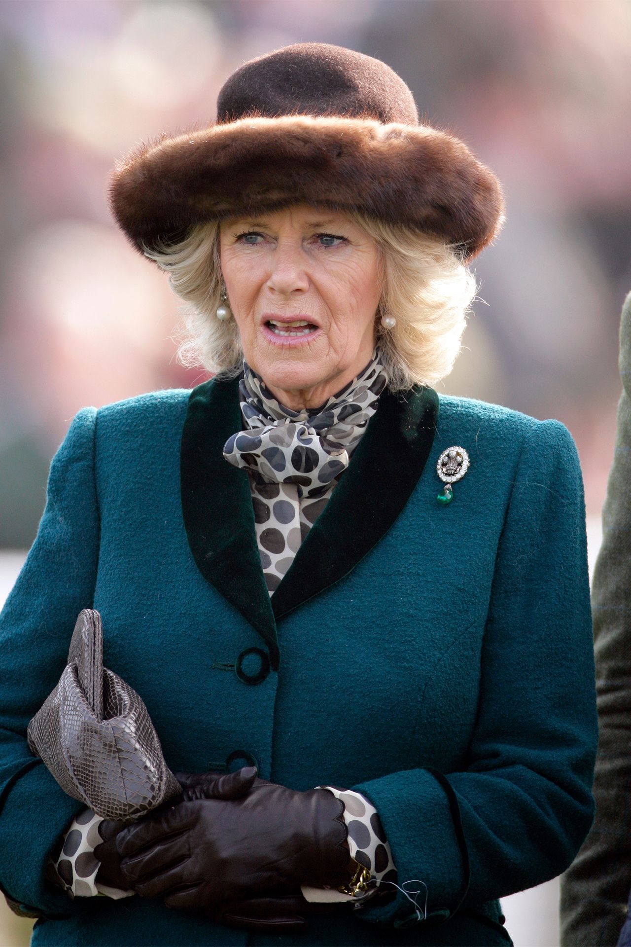 La duchesse de Cornwall d'alors à Cheltenham en 2012.