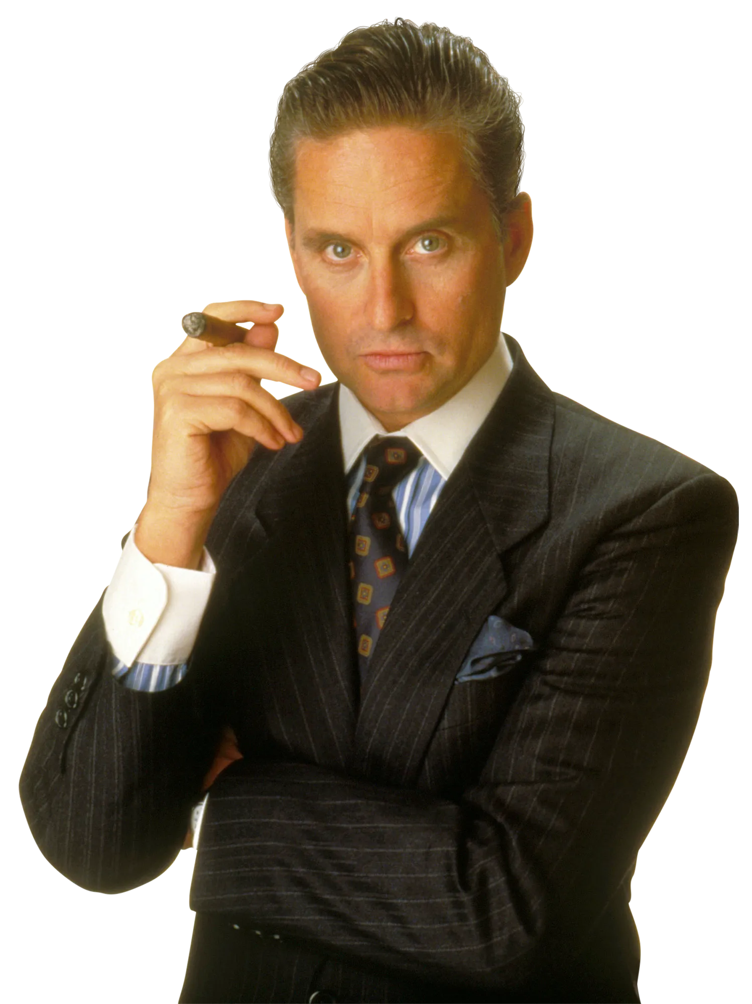 L'image peut contenir Michael Douglas Vêtements Tenue de soirée Accessoires de costume Cravate Cravate Blazer Manteau Veste et Adulte