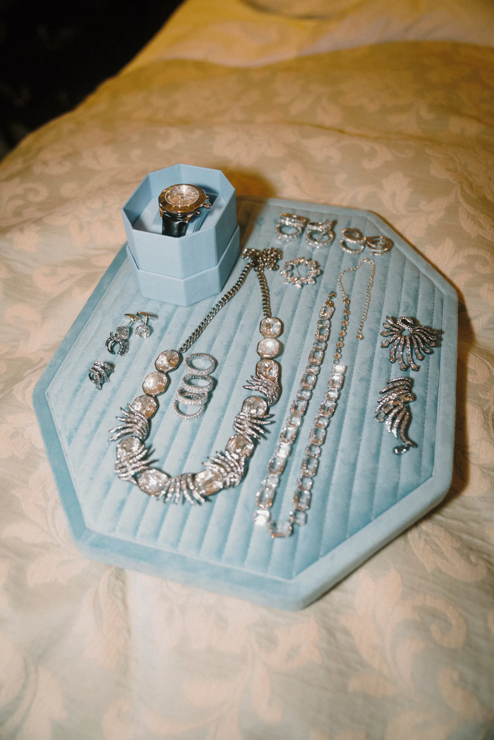 L'image peut contenir des accessoires, des bijoux et un collier