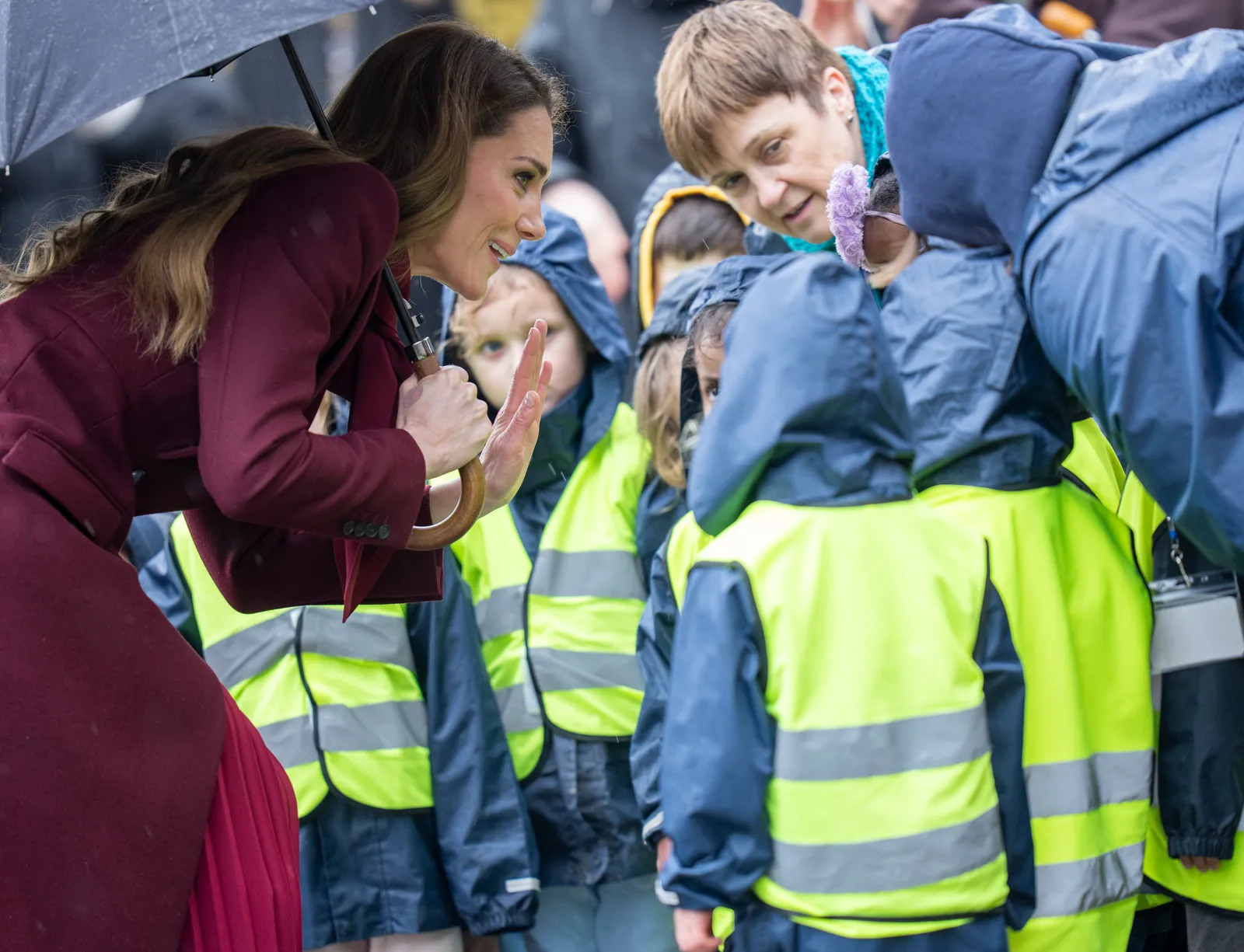 La princesse de Galles lors d'une visite à Newtown Wales le 26 février 2026.