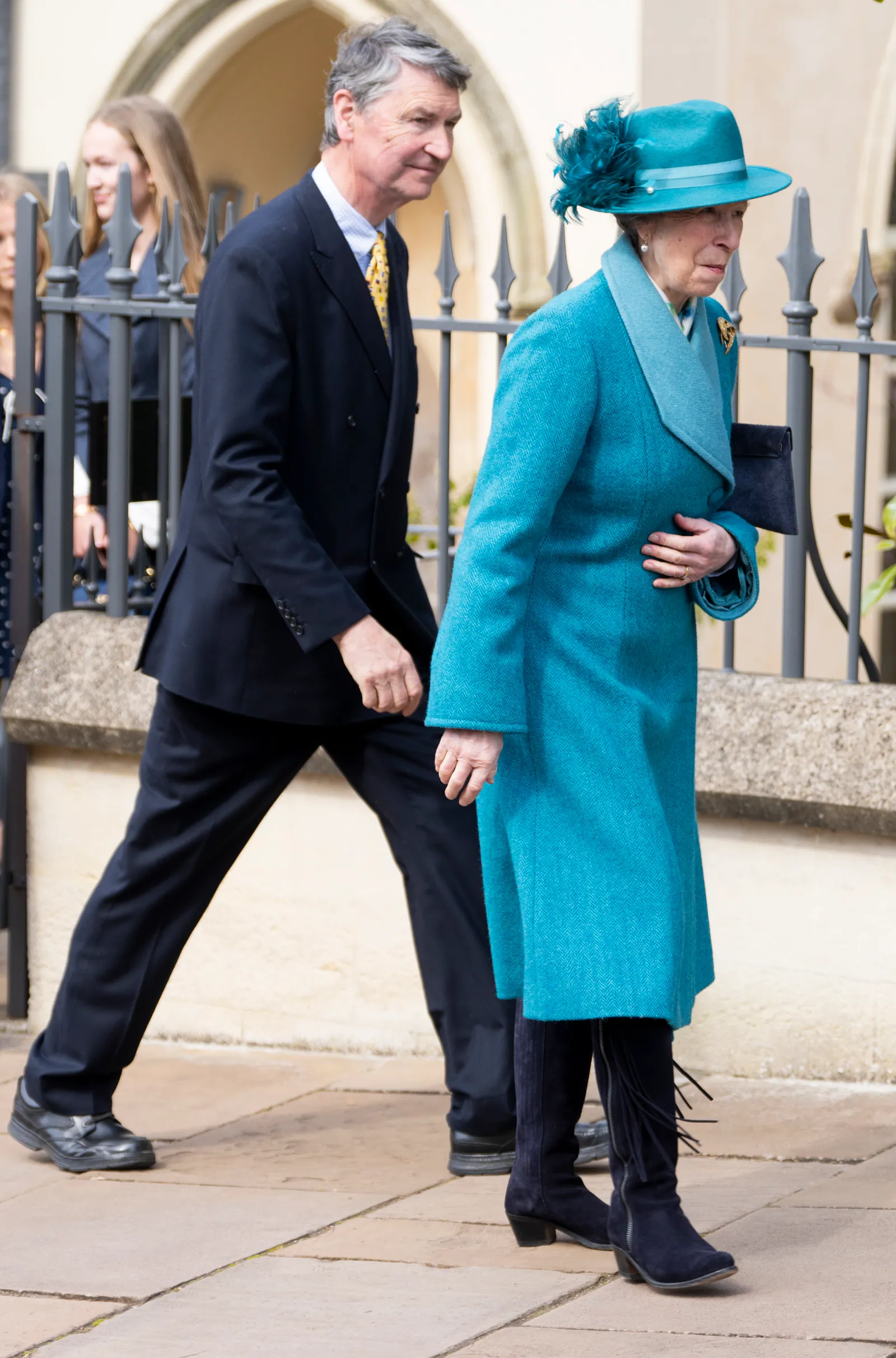 L'image peut contenir Timothy Laurence Anne Princess Royal Person Vêtements et manteau pour adultes