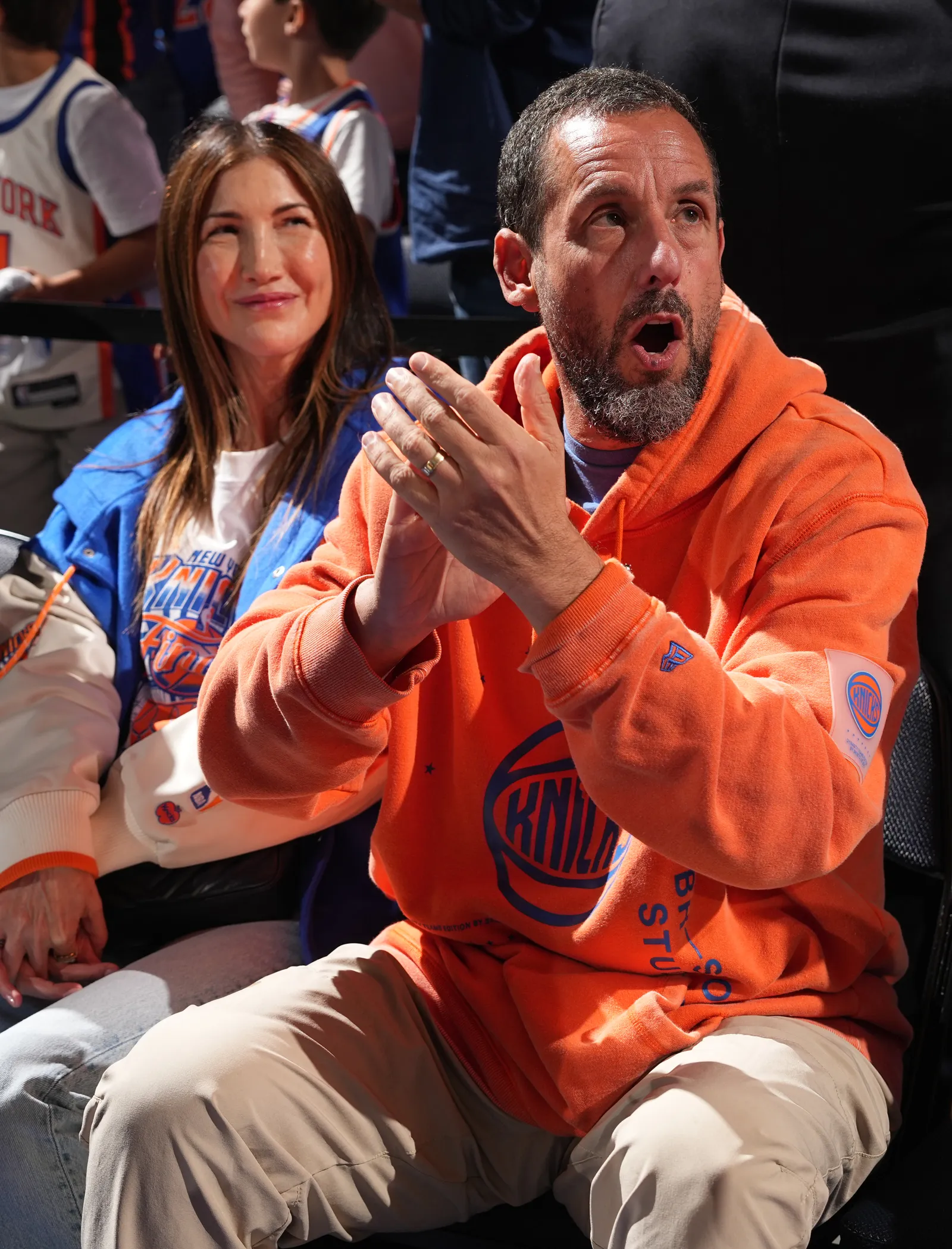 L'image peut contenir Adam Sandler Jackie Sandler Personne adulte Tête et visage