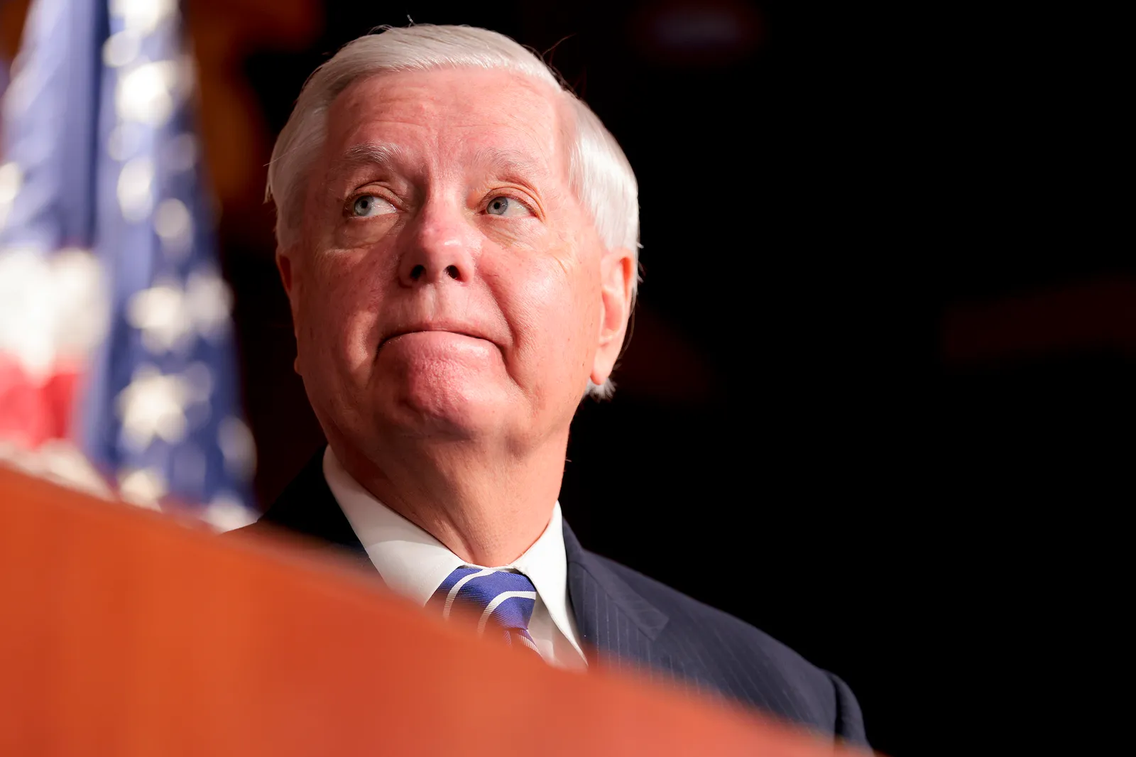« Il existe un chemin » : rencontrez la démocrate qui pense pouvoir remporter le siège de Lindsey Graham au Sénat La sénatrice américaine Lindsey Graham le 27 avril 2026 à Washington DC.