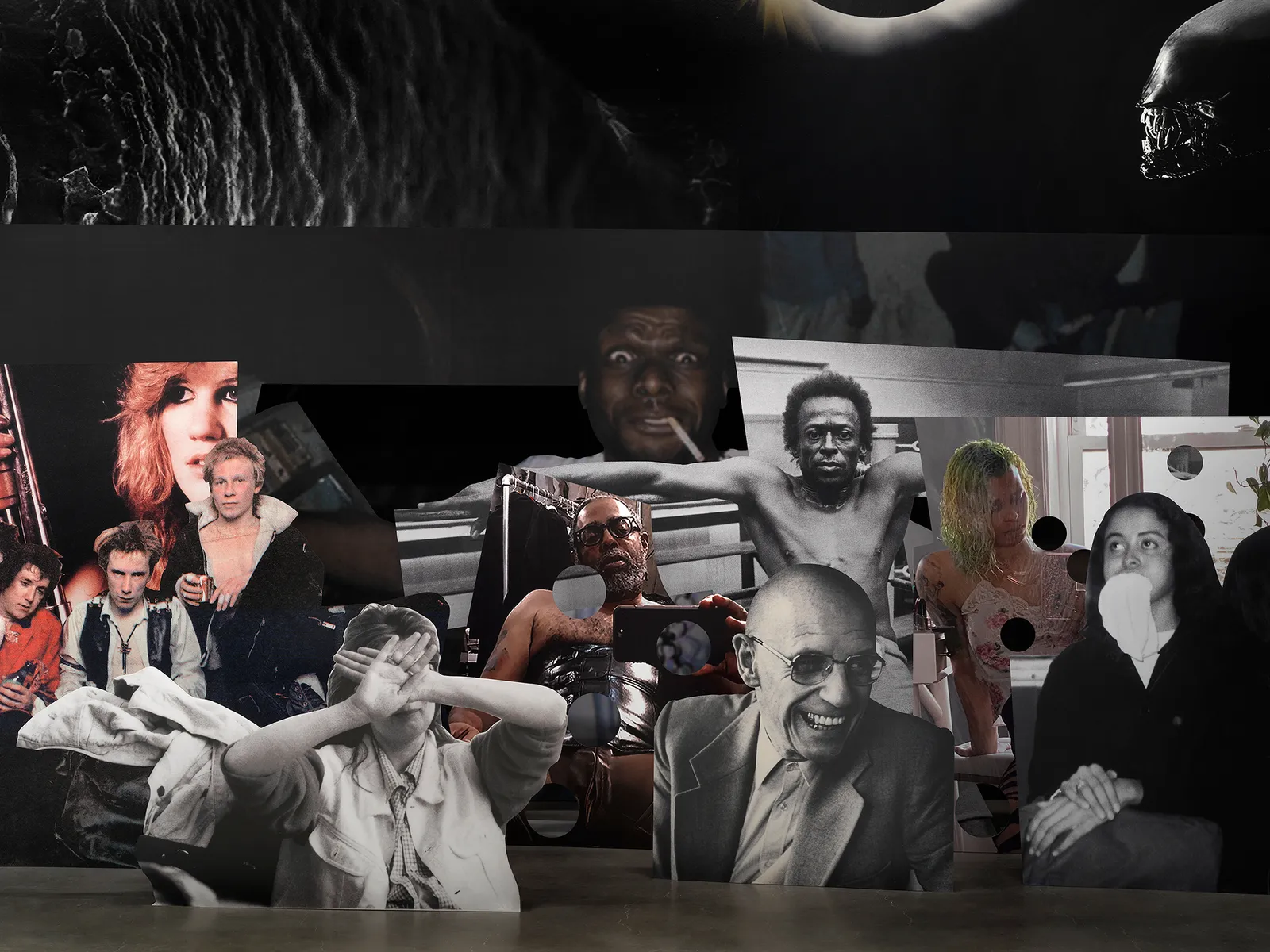 L'image peut contenir Michel Foucault Larry Levan Miles Davis Photographie Visage Tête Personne Portrait et accessoires