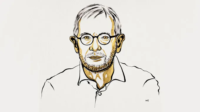 Une illustration de Francis Halzen en coloris beige et beige. 