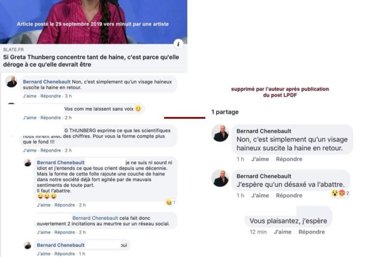 Bernard Chenebault Greta Thunberg