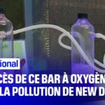 Face au fort taux de pollution à New Delhi, ce bar à oxygène connait un certain succès