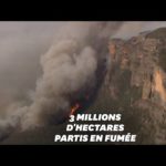 En Australie, les images des incendies géants vues du ciel