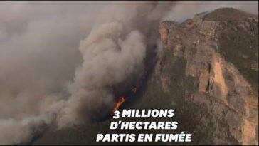 En Australie, les images des incendies géants vues du ciel
