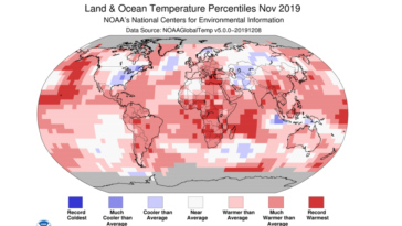 Novembre 2019, deuxième novembre le plus chaud enregistré depuis 140 ans