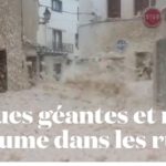 La tempête Gloria provoque des vagues géantes et remplit les rues d'écume de la mer