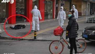 La vidéo-choc d'un homme mort sur un trottoir à Wuhan