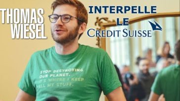 Climat. L'humoriste Thomas Wiesel interpelle le Crédit Suisse