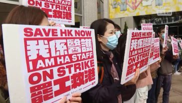 Hong-Kong. 9000 travailleurs de la santé font grève pour demander la fermeture de la frontière avec la Chine