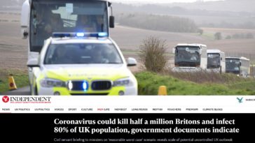 Le coronavirus pourrait tuer 500.000 britanniques et infecter 80% de la population, selon des documents gouvernementaux