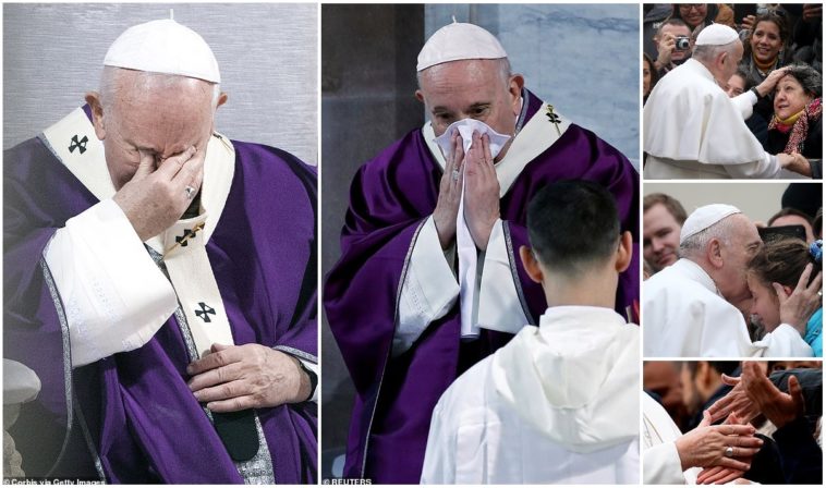 Coronavirus. Le Pape François tousse et inquiète les fidèles Coronavirus. Le Pape François tousse et inquiète les fidèles