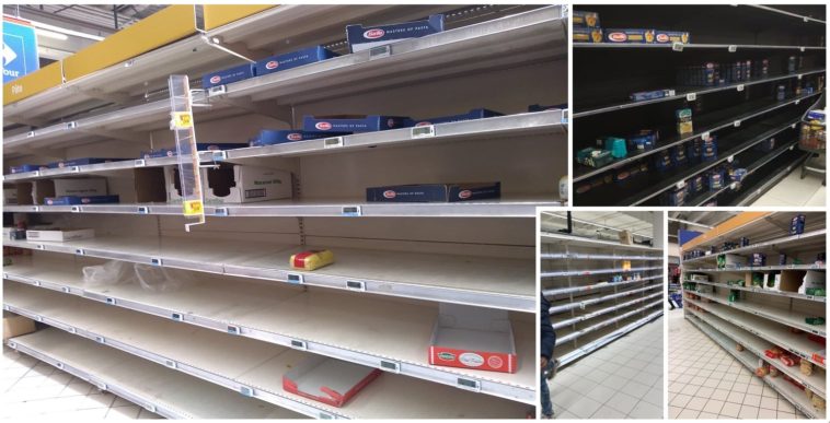 Coronavirus. Auchan, Carrefour, Lidl,... les supermarchés dévalisés en quelques heures