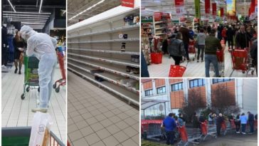 Coronavirus. Ruée sur les supermarchés après les annonces d'Emmanuel Macron