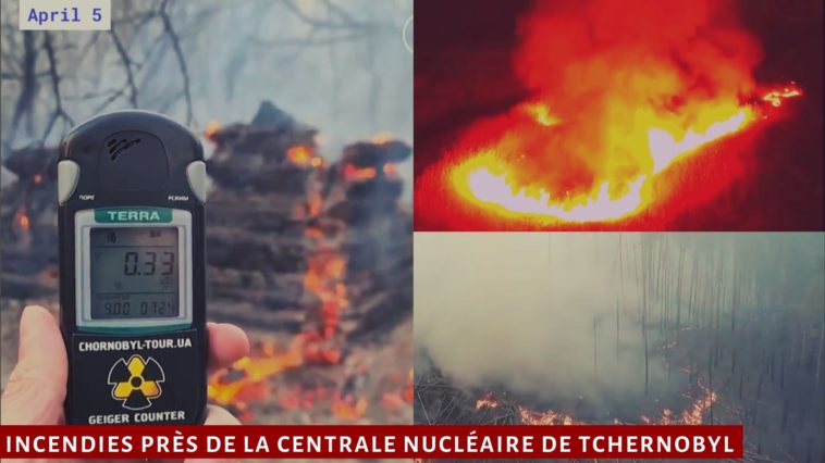 Des incendies près de la centrale nucléaire de Tchernobyl provoquent des radiations 16 fois plus élevées