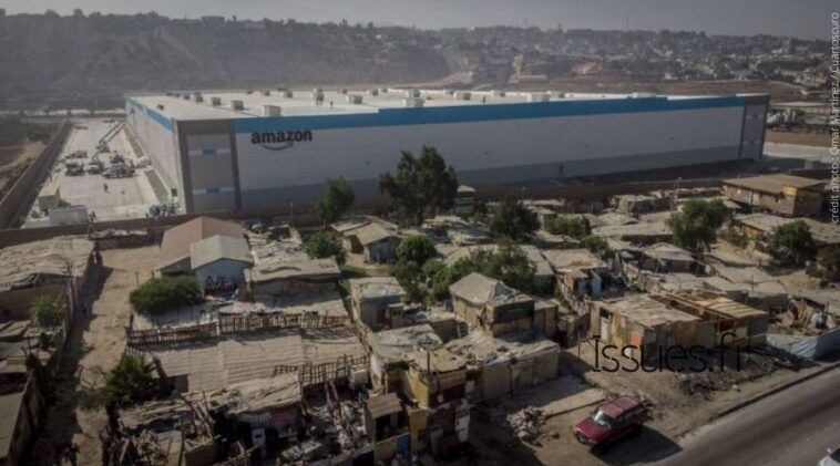 Le nouvel entrepôt d'Amazon collé aux bidonvilles de Tijuana critiqué Le nouvel entrepôt d'Amazon collé aux bidonvilles de Tijuana critiqué