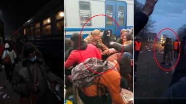 familles africaines noirs ukraine réfugiés racisme pologne