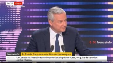 bruno le maire effondrement de l'économie russe