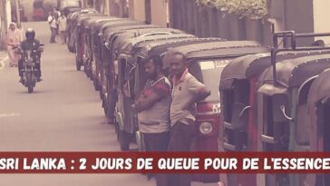 sri lanka effondrement carburant station service pénurie