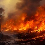 Intense Wildfire Illustration