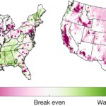 U.S. Map of Projected Change in Crop Irrigation Value for Corn and Soybeans by the Middle of the 21st Century