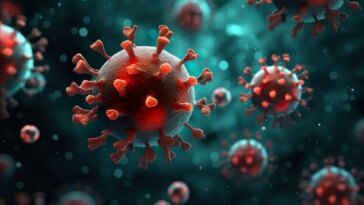 Dark COVID 19 Virus Particles