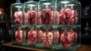 Growing Mini Organs Art Concept