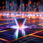 Discovery débloque la technologie Terahertz pour la détection quantique Futuristic Light Computer Art Concept Illustration