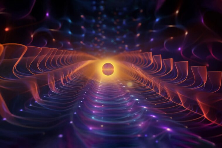 Quantum Physics Waves Art Illustration