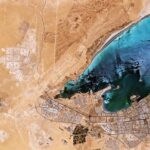 Kuwait from space; cc European Space Agency, modified, https://flickr.com/photos/europeanspaceagency/49678367058/in/photolist-2iFUBKY-dQFaVS-2kw4wKU-nRyvG-2uxp3h-2kmaKSt